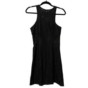 NSR Black Lace Halter Sleeveless Mini Dress Womens M Revolve Party Baddie